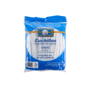 CUCHILLOS BLANCOS IMP  X 100 UND CHEF´S CHOICE