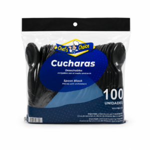 CUCHARA NEGRA IMPORT*100 CHEF´S CHOICE