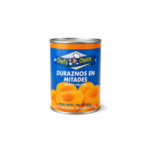 DURAZNOS EN MITADES 820 GR CHEF´S CHOICE