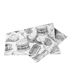 PAPEL ANTIGRASA FIGURAS NEGRAS X 200UND 30CMX30CM