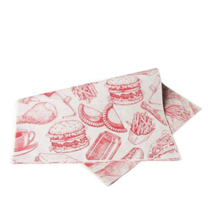 PAPEL ANTIGRASA FIGURAS ROJAS X 200UND 30CMX30CM